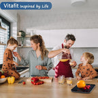 Vitafit 33lb Food Scale, High Accuracy in 0.1oz by Our Professional Factory Since 2001, Digital Kitchen Scale Weight Grams and Ounces for Cooking & Baking, 8.5x7.1in Big Platform, 3*AAA Battery, Black