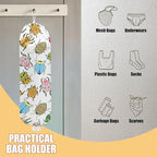Insect Beetle Plastic Bag Holder, Wall Mount Grocery Bag Holder, Plastic Storage bag, Pull Rope Free Adjustment, Plastic Bag Holders for Grocery Bags, Plastic Bag Dispenser for Home Kitchen