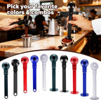 2 Pcs Coffee Scoop & Funnel for Reusable K-Cup Pods, 2Tbsp Dosing Spoon, 51mm Espresso Tamper, BPA-Free PCTG, Dishwasher Safe, Fits Espresso Machines, For Coffee & Protein Powder, Black, 2 Models A&B