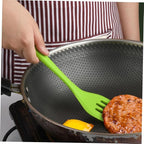 5pcs Silicone Utensil Kit Non-stick Cooking Gadgets Heat Resistant Egg Whisk and Baking Tools Set with Hanging for Kitchen Organization