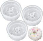3 Pack Rice Ball Mold, Sushi Mold Diy Sushi Cooking Tools For Japanese Boxed Meal Children Bento,Kitchen Tools Sushi Plates Rice Ball Mold Non Stick Sushi Rice Making Kit (Transparent, Circle)