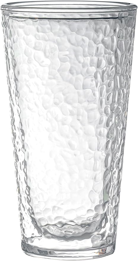 KLIFA- NICE- 20 oz, Set of 4, Acrylic Insulated Tumbler Set, Double-wall Drinking Glasses, BPA-Free, Shatter-Proof Plastic Drinkware, Dishwasher Safe Cups, Clear