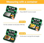 UNIWEIGH Digital Pocket Scale Precision 200g/0.01g, Digital Scale Grams Ounces, Mini Jewelry Scale, Coins Scale with 50g Cal Weights for Gold/Silver/Gems/Food,(Battery Included)-Green