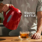 OVENTE Electric Kettle, 1.7L Fast Boiling Water Heater for Coffee or Tea, BPA Free with Water Level Gauge, Auto Shut-Off, Boil-Dry Protection, Indicator Light and Removable Filter, Red KP72R