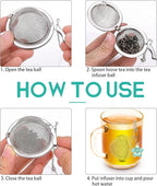 Set of 2 Tea Infuser for Loose Leaf Tea with Butterfly and Flower Charms - Stainless Steel Tea Strainers by NSTaygate