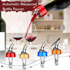 SuproBarware Automatic Measured Bottle Pourer - Quick Shot Spirit Measure Pourer Drinks Wine Cocktail Dispenser Home Bar Tools - 1oz/30ml (mix color 4 pack)