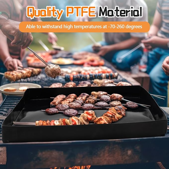 Teenyyou 4 Pcs 12 x 12 x 1 Inch PTFE Solid Oven Basket Non Stick Cooking Basket Cooking Trays for Quick Oven Accessories Baking Chips Chicken Wings Bread Heating