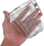 Cabilock Dishwasher Chopstick Basket with Hooks, Stainless Steel Kitchen Utensil Holder, Cutlery Organizer for Chopsticks Spoons Forks Straws, Small Hanging Silverware Drying Rack, 3pcs