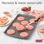 GoodCook Everyday Nonstick Steel Baking Sheet, 17 x 11-Inch, Gray