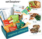 eat2explore Cooking Kits for Kids 14 Pcs – Interactive & Educational Kids Cooking Sets Real for Ages 5 and Up,3 Recipe Cards & Global Ingredients – Perfect for Families and Homeschooling (Ethiopia)