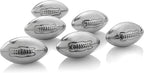 The Wine Savant Football Whiskey Stones, Superbowl Chillers, Whiskey Rocks, Great for Parties or for Bar Use Tool, 6 Stones Rocks Cubes for Whiskey, Bourbon Vodka, Scotch