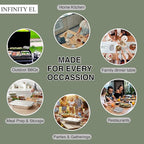 INFINITY EL Disposable Aluminum Foil Pan Lids 25 Pack | Half Size 13" x 11" Insulated Foil Pan Lids | Heavy Duty Aluminum Foil Lids for Catering, Food Storage, Turkey, Lasagna, Parties & Meal Prep