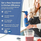 Commercial Immersion Blender, Hand Held Blender, 350W 4000-20000RPM, Stainless-Steel, 10 inch Removable Shaft with Variable Speed -2025 upgrade