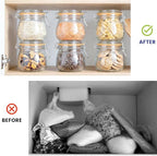 Amzcku Wide Mouth Vintage Mason Jars with Airtight Lid 16oz, Canister Quart Jars for Kitchen Storage - for Coffee, Sugar, Beans 6 Pack