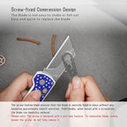 OKNIFE U1 Pro Multitool Folding Utility Knife with Folding Screwdriver, Quick Change Blade Utility Knife, Rail Lock & Pocket Clip for Men Women (Stars&Stripes)