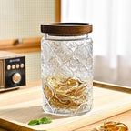 Adodeen 3-Pack 32oz Vintage Glass Jar With Lid, Glass Storage Containers, Airtight Kitchen Storage Containers For Sugar, Coffee, Tea, Spice, Flour, Candy Cookie, Pasta, Cereal