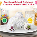 Baketivity Bunny Bum Cake - Kids Baking Kit with Premeasured Ingredients, Step-by-Step Instructions, STEM Lessons - Cake and Cupcake Decorating Kit for Kids - Cooking and Baking Kit - Best Easter Gift