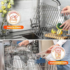 Countertop Toaster Oven Wire Rack for BLACK+DECKER Crisp 'N Bake Air Fryer Toaster Oven, 12.4×12.2 IN Stainless Steel Food Grade Toaster Oven Accessories Replacement Parts, Dishwasher Safe