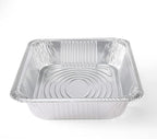 Glad Disposable Half Size Aluminum Steam Pans, Deep Heavy Duty Foil Pans for Steaming, Baking, Roasting, Meal Prep, Catering & Freezer Storage, 12.5 x 10.25 x 2.5 Inch, 2 Count - 2 Pack