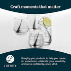 Libbey Ascent Black Ribbon 16 Piece Tumbler and Rocks Glass Set