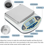 Bonvoisin Lab Scale 2000gx0.01g High Precision Electronic Analytical Balance 0.01g Accuracy Laboratory Lab Precision Scale Digital Kitchen Balance Scale Jewelry Scale Scientific Scale (2000g, 0.01g)