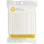 Wilton White Treat Sticks - Paper Sticks for Cake Pops, Lollipops & More - Baking Essentials - Candy Crafting Tools - 4-Inch - 150 Count