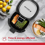 Holstein Housewares 3.7QT Digital Air Fryer. Hot Air Technology & PFOA Free Non Stick Coating for Less Oil Use with Led Display. 7 preset options, Air Fry, Bake, Grill, Dehydrate & roast. Black
