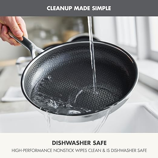GreenPan Spectra 10 Piece Cookware Set,Hybrid Tri-Ply Stainless Steel, PFAS-Free Ceramic Nonstick Textured Cooking Surface,Induction Pots & Pans with Lids, Dishwasher Safe,Oven & Broiler Temp to 850˚F