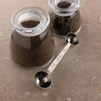 Fox Run Double Measure Scoop, 7.75 x 1.75 x 1.25 inches, Metallic