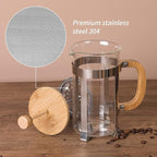 Sivaphe 12 oz French Press Replacement Filter, 1-2 Cup Coffee Maker Stainless Steel Filter, 6 Pieces Mesh Screen for 350ml Small French Coffee Press