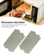 2 PCS Waveguide Cover, Universal Microwave Oven Mica Plate Sheet, 117mm X 64mm, Replacement Accessory for Home Kitchen Office
