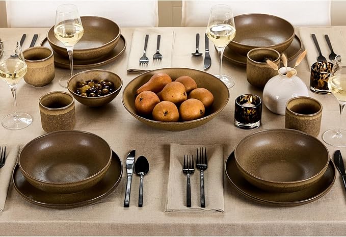 Solino Home Natural Linen Tablecloth 60 x 144 Inch - 100% Pure Linen Table Cloth for Rectangle Tables - Fete, Machine Washable Tablecloth for Christmas, Holiday, New Year