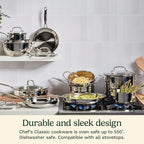 Cuisinart 766S-22 6 Qt. Stainless Steel Pasta Pot w/Straining Cover Chef's-Classic-Stainless-Cookware-Collection, 6-Quart