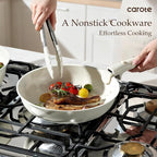 CAROTE 19pcs Pots and Pans Set, Nonstick Cookware Set Detachable Handle, Induction Kitchen Cookware Sets Non Stick with Removable Handle, RV Cookware Set, Oven Safe