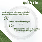13.6" Microwave Turntable Plate Compatible with GE WB27X43766 WB48X35365, 13 5/8 inch Replacement Microwave Glass Plate for DE74-20016B Samsung and Frigidaire 5304509621 Microwave Glass Tray