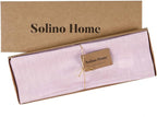 Solino Home Linen Placemats Set of 4 - Bubblegum Pink Placemats 14 x 19 Inch - 100% Pure Linen Table Mats for Valentines - Athena