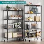 SINGAYE Garage Heavy Duty Shelving Unit Kitchen Pantry Close Home Organizers and Storage Bathroom Shelf Laundry Room Organization Industrial Book Metal Wire Adjustable Shelves