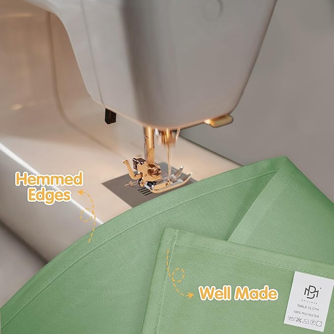 BRILLMAX 10 Pack Sage Green Tablecloths for 6 Foot Rectangle Tables 60 x 102 Inch - 6ft Rectangular Bulk Linen Polyester Fabric Washable Cloth Cover for Wedding Reception Banquet Birthday Party