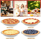 24 Pack 9 Inch Round Disposable Aluminum Foil Pie & Tart Pans - Heavy-Duty Baking Tins for Cooking, Storage, Reheating & Takeout