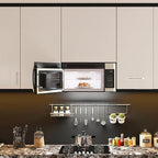 KoolMore 1.9 Cu. Ft. Over the Range Microwave Oven with Oven Lamp and 300CFM Recirculation Vent Hood Function, Auto Cook Menus, Reheat Function, 11 Power Levels, Timer, and Weight Defrost (KM-MOT-2SS)