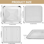 Toaster Oven Replacement Parts for Gourmia GTF7655 GTF7460 GTF7465, Air Fryer accessories Toaster Oven Air Fryer 17 cooking presets 1700W french door digital air fryer oven 24L capacity