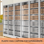 EVANCENT Egg Cartons Cheap Bulk 48 Pack, 1 Dozen Plastic Egg Carton for Refrigerator, Reusable Egg Container holders for Storing, Sharing, Selling, Clear Tray for Home Ranch Farm Market-2x6 Grids