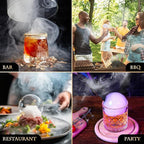 Cocktail Bubble Smoke Gun Accessories, 10 ml, Includes 4 Contains, 4 Aromatic Flavor Oils, Bland Flavor