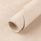 ADRIMER Placemats, Heat Resistant Oval Placemats Set of 6 Washable 12 x 17 Inch, Waterproof Table Mats, Wipeable Pu Place Mats for Kitchen, Dining Room, Beige