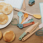 Wooden Baking Set for Kids - A Complete Set of Real Kitchen Utensils Gives Toddlers a Fun Cooking Experience - Durable Safe to Use Tools are Perfect for Gifting to Create Lasting Family Memories