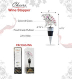 Cheers Pig Metal Wine Stopper - Elegant Vacuum Seal Reusable Animal Farm Life Wine Bottle Stopper, Airtight Leak Proof Bottle Topper Cork Plug, Cute Home Decor & Bar Tool Accessory Unique Gift