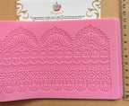 set of 4 huge 15.5" sugar edible cake silicone fondant impression lace mat cake decorating mold gum paste cupcake topper tool icing candy imprint baking moulds sugarcraft trimming flower