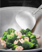 Large Iron Wok, Commercial Large Iron Wok Pan, Double Ear Wok, Not Easy to Rust,60x60x18.7cm