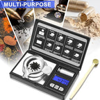 THINKSCALE Milligram Scale, 50g/0.001g Digital Jewelry Scale, Micro Gram Scale for Powder, Medicine, Gold, Gem, Reloading, Mg Scale 6 Units, Tare, Cal Weight Included