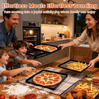 Professional-Grade 1-Pack PTFE Mesh Oven Baskets, 13.5x14.5x1 Inch Non-Stick Solid Oven Trays for Commercial Kitchens & High-Volume Cooking